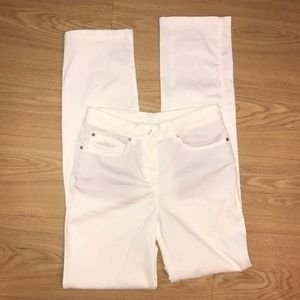 CHERVO SPORTS White Flat Ankle Pants